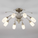 Люстра на штанге Eurosvet Ginevra 30280/8 античная бронза в интернет-магазине "Галерея света"