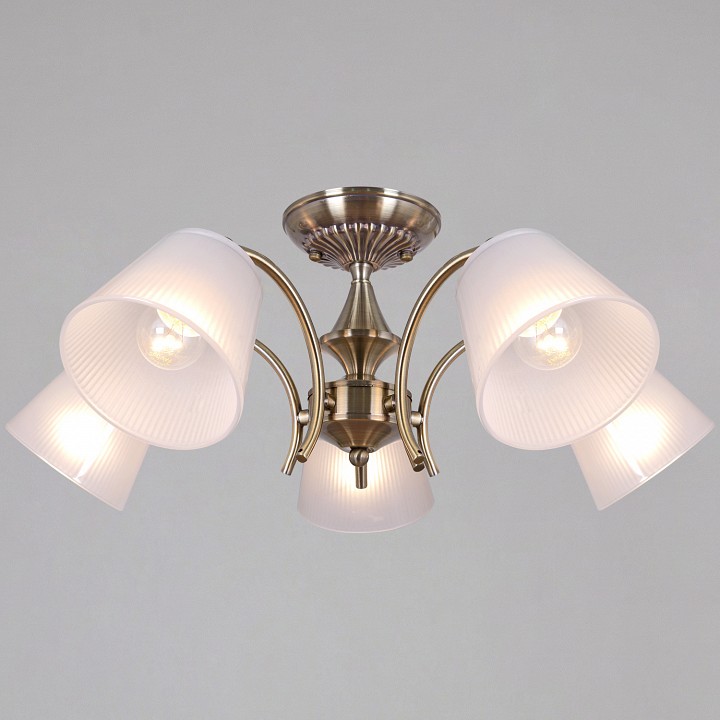 Люстра на штанге ILLUMICO  IL0910-5CSQ-26 AB ELITE в интернет-магазине "Галерея света"