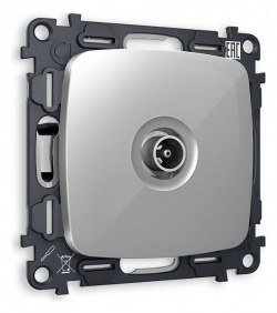 ТВ-розетка проходная без рамки Ambrella Volt OMEGA MO413030 в интернет-магазине "Галерея света"