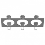 Рамка на 3 светильника Lightstar Intero 16 217539 в интернет-магазине "Галерея света"