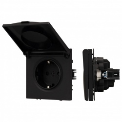 Розетка влагозащищенная с заземлением с крышкой, без рамки Arlight SCT 054281 в интернет-магазине "Галерея света"