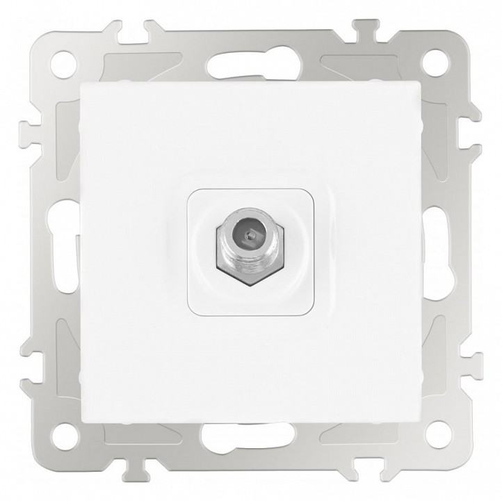 ТВ-розетка без рамки Arte Milano am-206 206.42-1.white в интернет-магазине "Галерея света"