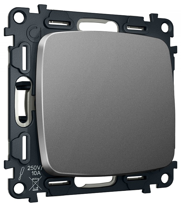 Выключатель самовозвратный одноклавишный без рамки Ambrella Volt MO MO651050 в интернет-магазине "Галерея света"