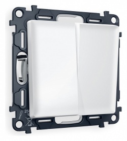 Выключатель проходной двухклавишный Ambrella Volt ALFA MA123020 в интернет-магазине "Галерея света"