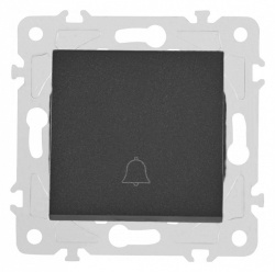 Кнопка звонка без рамки Arte Milano 203 203.36-1.black в интернет-магазине "Галерея света"