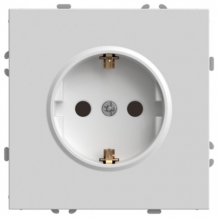Розетка с заземлением и со шторкой, без рамки Stekker Эмили 50235 в интернет-магазине "Галерея света"