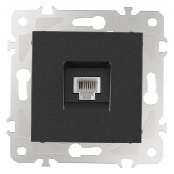 Розетка телефонная RJ-11 без рамки Arte Milano am-203 203.51-1.black в интернет-магазине "Галерея света"