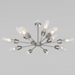 Люстра на штанге Eurosvet Thalia 60140/12 сатин-никель в интернет-магазине "Галерея света"