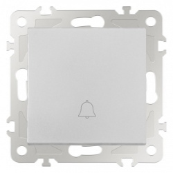 Кнопка звонка без рамки Arte Milano 206 206.36-1.silver в интернет-магазине "Галерея света"