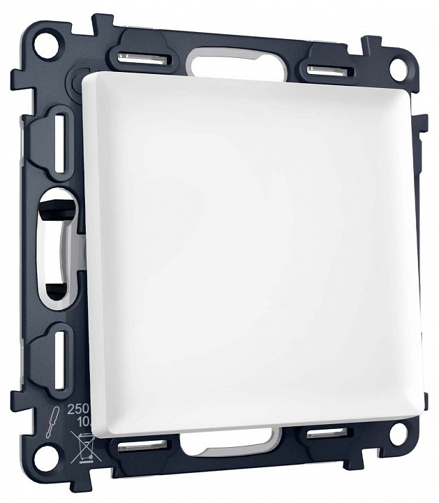 Выключатель двухполюсной самовозвратный без рамки Ambrella Volt MA MA121050 в интернет-магазине "Галерея света"