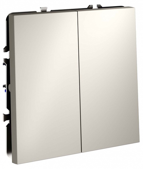 Переключатель перекрестный двухклавишный без рамки Voltum S70 VLS020503 в интернет-магазине "Галерея света"