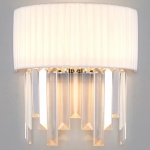 Накладной светильник Eurosvet Amantea 10122/2 хром/прозрачный хрусталь Strotskis (10106/2) в интернет-магазине "Галерея света"