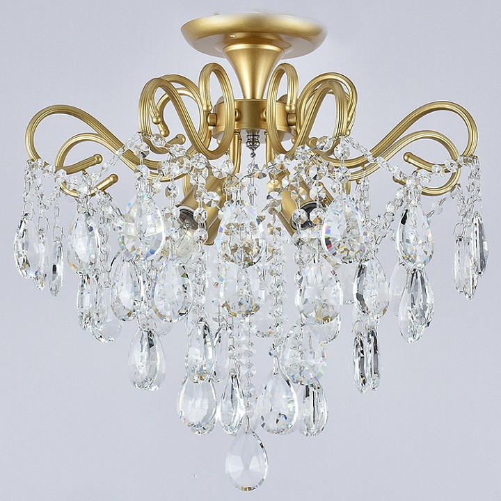 Люстра на штанге 04066-0.3-04 MATT GOLD+CR в интернет-магазине "Галерея света"