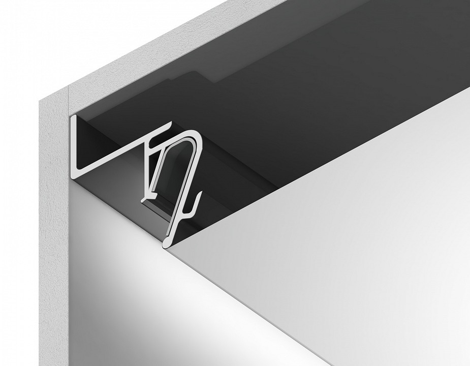 Профиль для контурной подсветки натяжного потолка Ambrella Light GP GP4100BK в интернет-магазине "Галерея света"