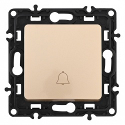 Кнопка звонка без рамки Arte Milano 217 217.36-1.shampan в интернет-магазине "Галерея света"