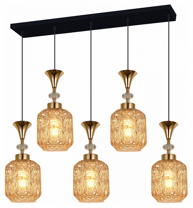 Подвесной светильник 02003-0.9-05L AMBER в интернет-магазине "Галерея света"