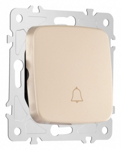 Кнопка звонка без рамки Arte Milano 205 205.36-1.shampan в интернет-магазине "Галерея света"