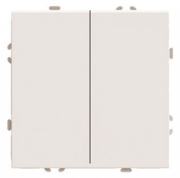 Переключатель перекрестный двухклавишный без рамки Stekker Эмили 50165 в интернет-магазине "Галерея света"