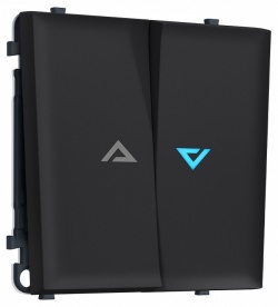 Выключатель самовозвратный двухклавишный с подсветкой, без рамки Ambrella Volt MS MS984460 в интернет-магазине "Галерея света"