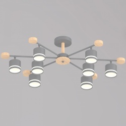 Люстра на штанге 78730 78730-0.3-08 GX53 GREY+WOOD в интернет-магазине "Галерея света"