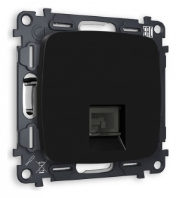 Розетка телефонная RJ-11 со штрокой, без рамки Ambrella Volt OMEGA MO812030 в интернет-магазине "Галерея света"