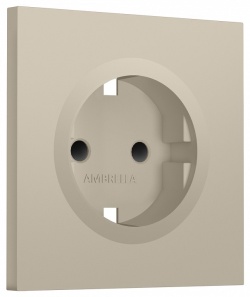 Накладка для розетки с заземлением и со шторками Ambrella Volt SIGMA SP3470 в интернет-магазине "Галерея света"