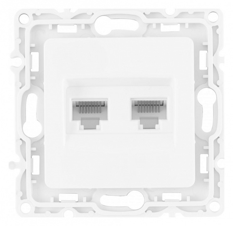 Розетка Ethernet RJ-45 без рамки Arte Milano am-217 217.45-2.white в интернет-магазине "Галерея света"