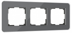 Рамка на 3 поста Werkel Elite (графит, стекло) W0032440 в интернет-магазине "Галерея света"