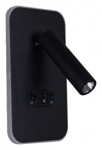Бра 86204-9.2-001KT LED12W+USB BK в интернет-магазине "Галерея света"