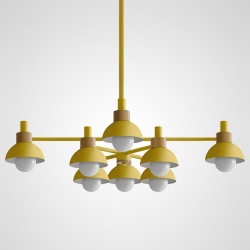 Люстра на штанге Imperiumloft Fanta A Lights Yellow FANTA_A01 в интернет-магазине "Галерея света"