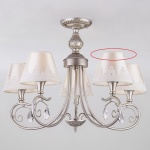 Люстра на штанге Eurosvet Incanto 60069/5 серебро в интернет-магазине "Галерея света"