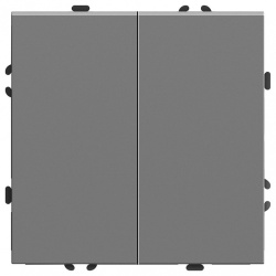 Переключатель перекрестный двухклавишный без рамки Stekker Эмили 50166 в интернет-магазине "Галерея света"