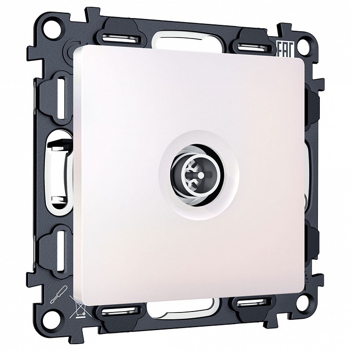 ТВ-розетка оконечная без рамки Ambrella Volt ALFA MA213005 в интернет-магазине "Галерея света"