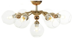 Люстра на штанге LUMINA DECO Devoli LDC 8040-7 F.GD+PR в интернет-магазине "Галерея света"