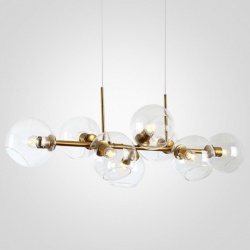 Подвесная люстра Imperiumloft Staggered Glass Chandelier 8 40.2211 в интернет-магазине "Галерея света"