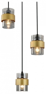 Подвесная люстра Escada HURRICANE 1139/3S Black/Gold в интернет-магазине "Галерея света"