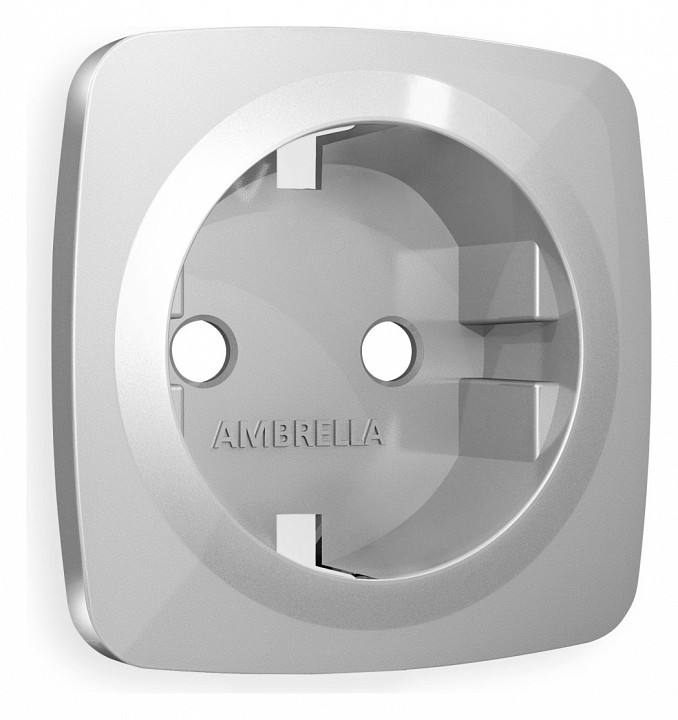Накладка для розетки с заземлением Ambrella Volt OMEGA OP4060 в интернет-магазине "Галерея света"