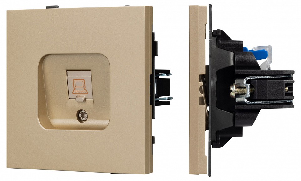 Розетка Ethernet RJ-45 и со шторками, без рамки Arlight SCT-TENDO 054592 в интернет-магазине "Галерея света"