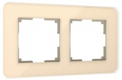 Рамка на 2 поста Werkel Elite (айвори, стекло) W0022443 в интернет-магазине "Галерея света"