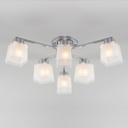Потолочная люстра Eurosvet Delfi 30162/6 хром в интернет-магазине "Галерея света"