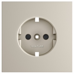 Накладка для розетки с заземлением и со шторками Voltum S70 VLS000703 в интернет-магазине "Галерея света"