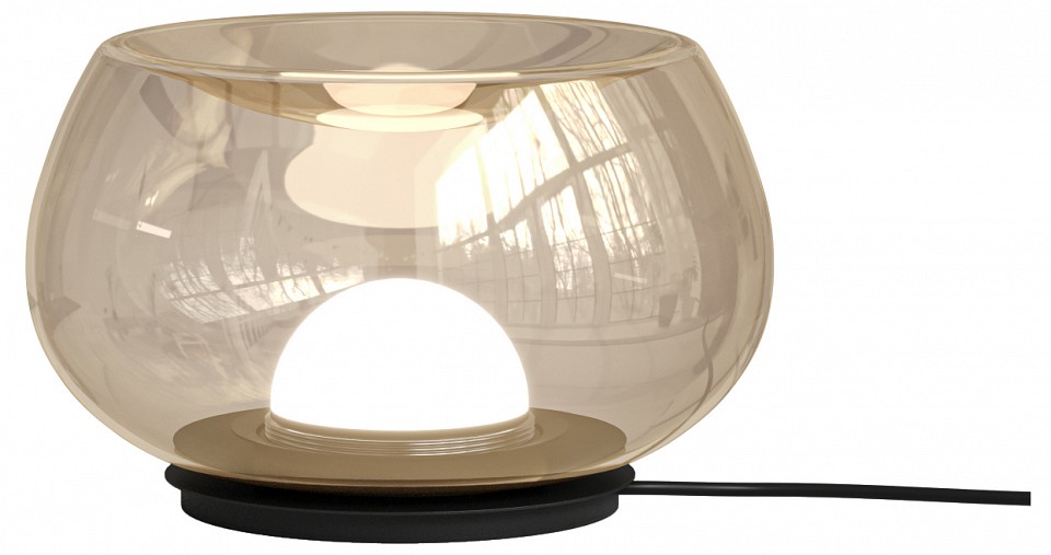 Настольная лампа декоративная Denkirs FLOA DK6747-BK+AM в интернет-магазине "Галерея света"