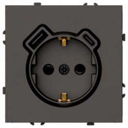 Розетка с заземлением и со шторкой и 2хUSB type A и C, без рамки Stekker Эмили 50361 в интернет-магазине "Галерея света"