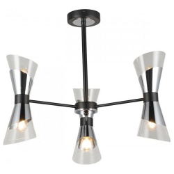 Люстра на штанге Imex MD.51913 MD.51913-6-S-BK+CH в интернет-магазине "Галерея света"