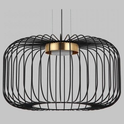 Подвесной светильник Imex MD.2310 MD.23105-1-P-BK+BR в интернет-магазине "Галерея света"