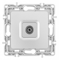 ТВ-розетка без рамки Arte Milano am-217 217.43-1.silver в интернет-магазине "Галерея света"