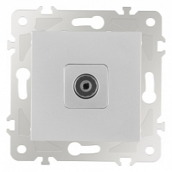 ТВ-розетка без рамки Arte Milano am-203 203.43-1.silver в интернет-магазине "Галерея света"