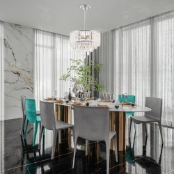 Люстра на штанге Arte Milano Sorrento-5509 375509/6/300/390 CR в интернет-магазине "Галерея света"