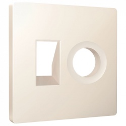 Накладка для ТВ-розетки и RJ-11 или RJ-45 Ambrella Volt ALFA AP3325 в интернет-магазине "Галерея света"