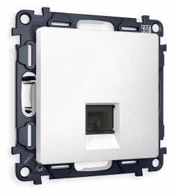 Розетка телефонная RJ-11 со штрокой, без рамки Ambrella Volt ALFA MA132030 в интернет-магазине "Галерея света"